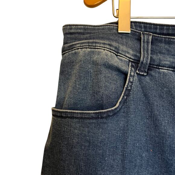 Universal Standard Carrie High Rise Wide Leg Jeans Dark Indigo Nautical Size 18 - Picture 5 of 10